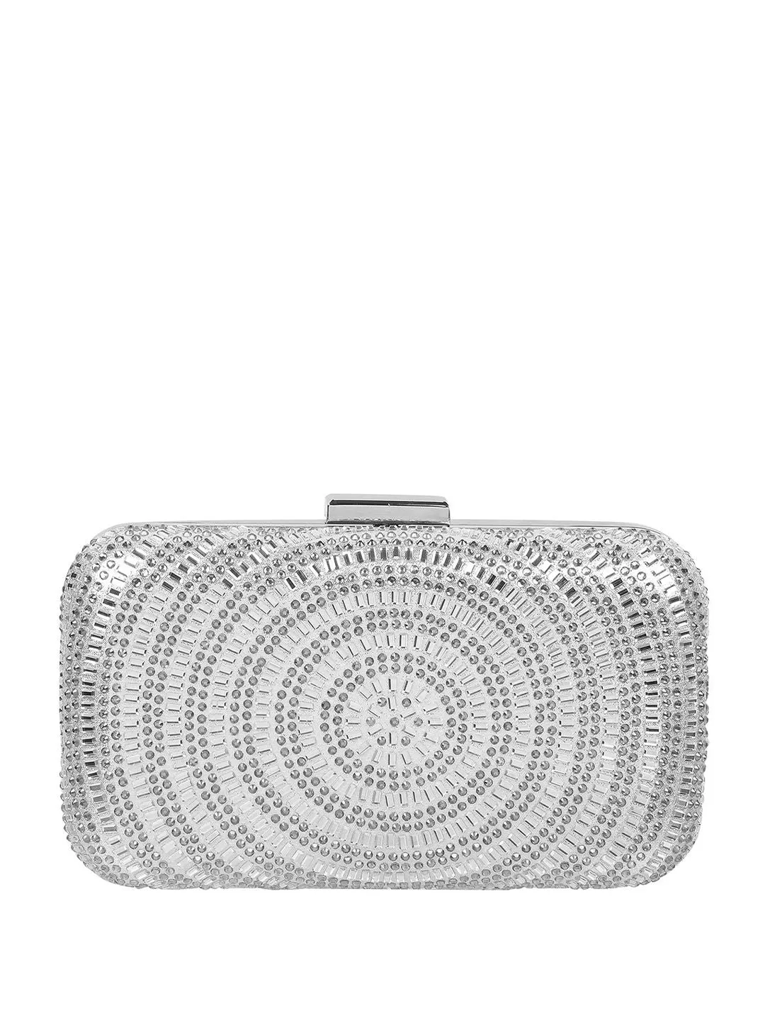 Metro Embellished Box Clutch