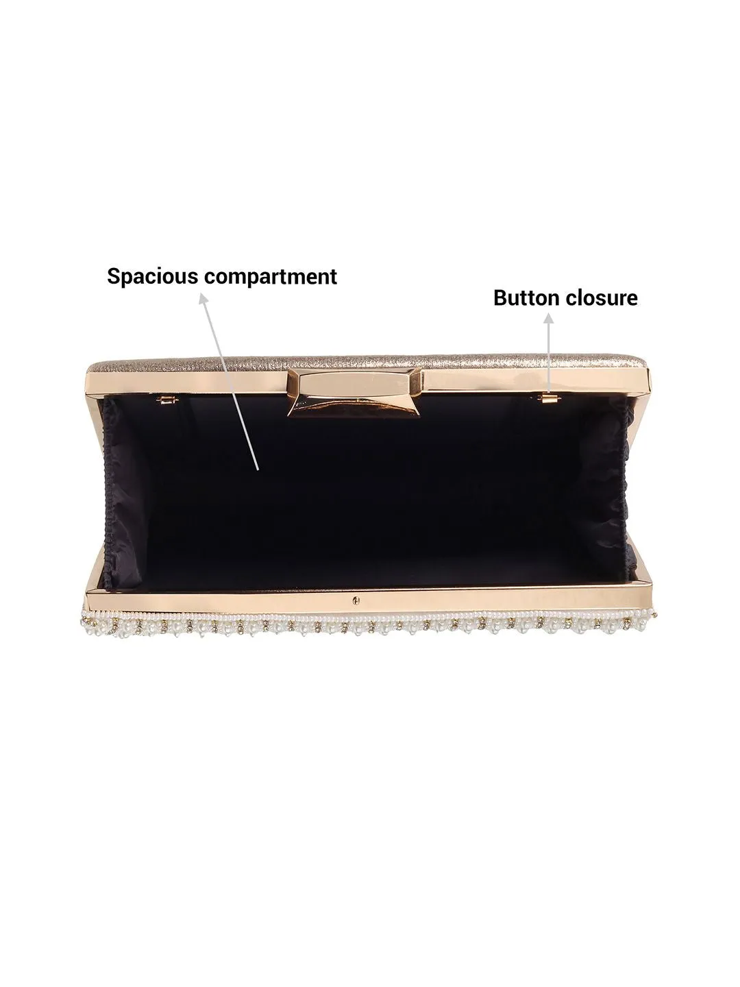 Metro Embellished Box Clutch