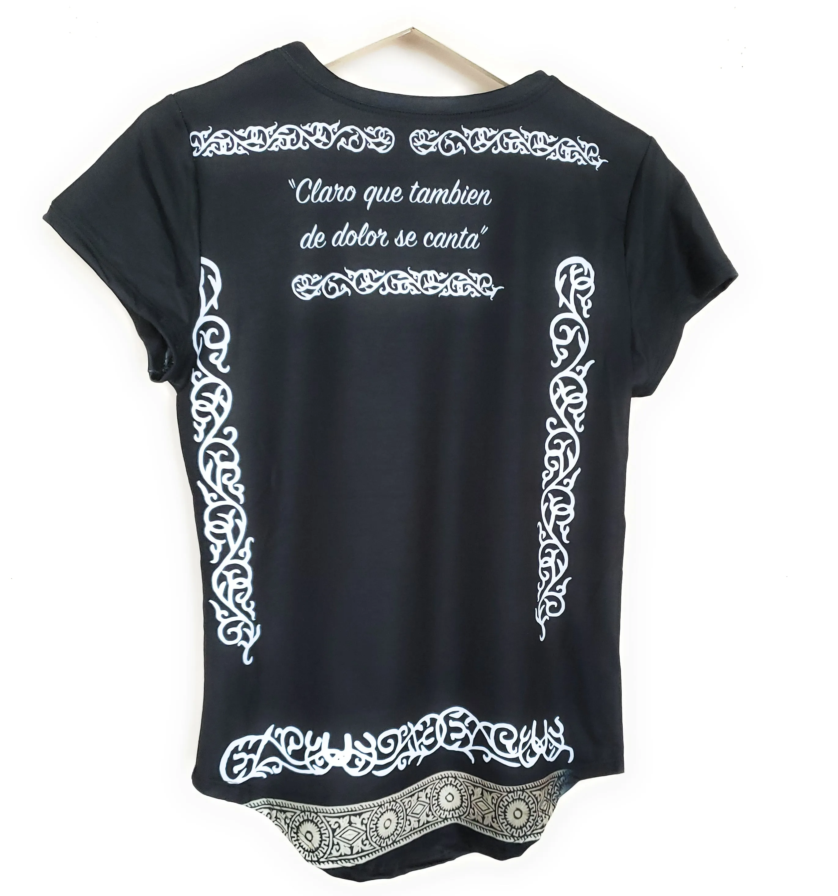 Mexican Women's T-Shirt Mariachi Costume Charro Suit