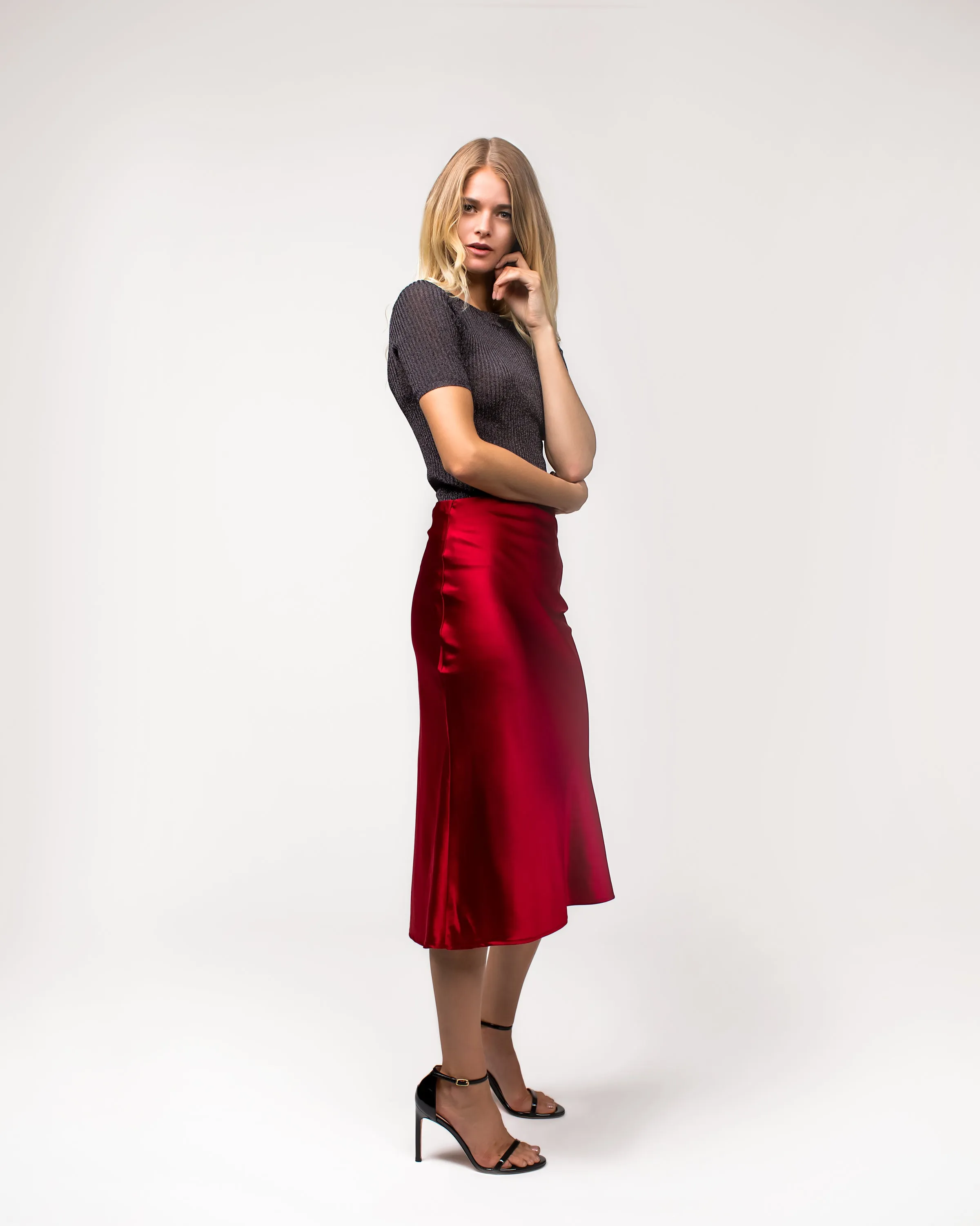 Mia Silk Skirt
