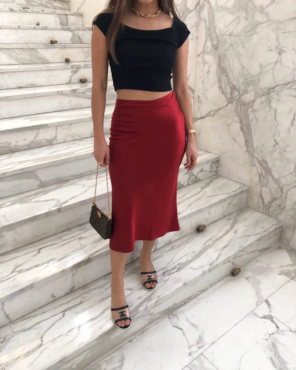 Mia Silk Skirt