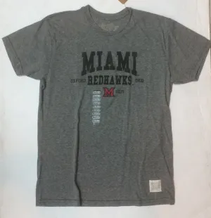 Miami RedHawks Retro Brand Tri Blend Adult Shirt