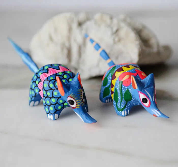 Mini Armadillo Alebrije from Oaxaca Mexico