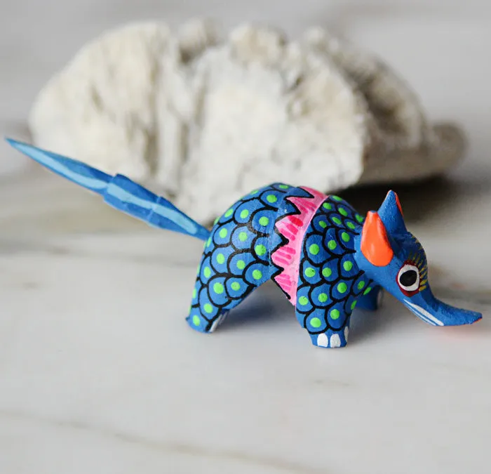 Mini Armadillo Alebrije from Oaxaca Mexico