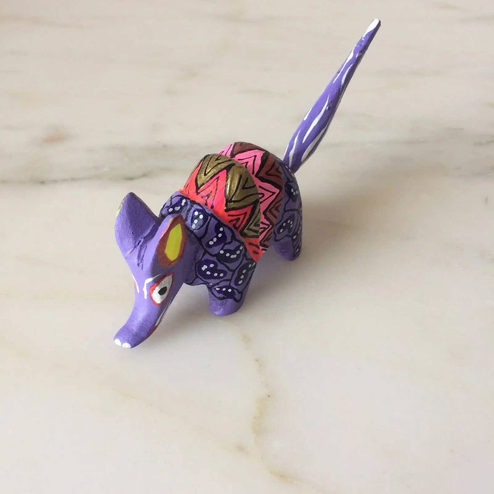 Mini Armadillo Alebrije from Oaxaca Mexico