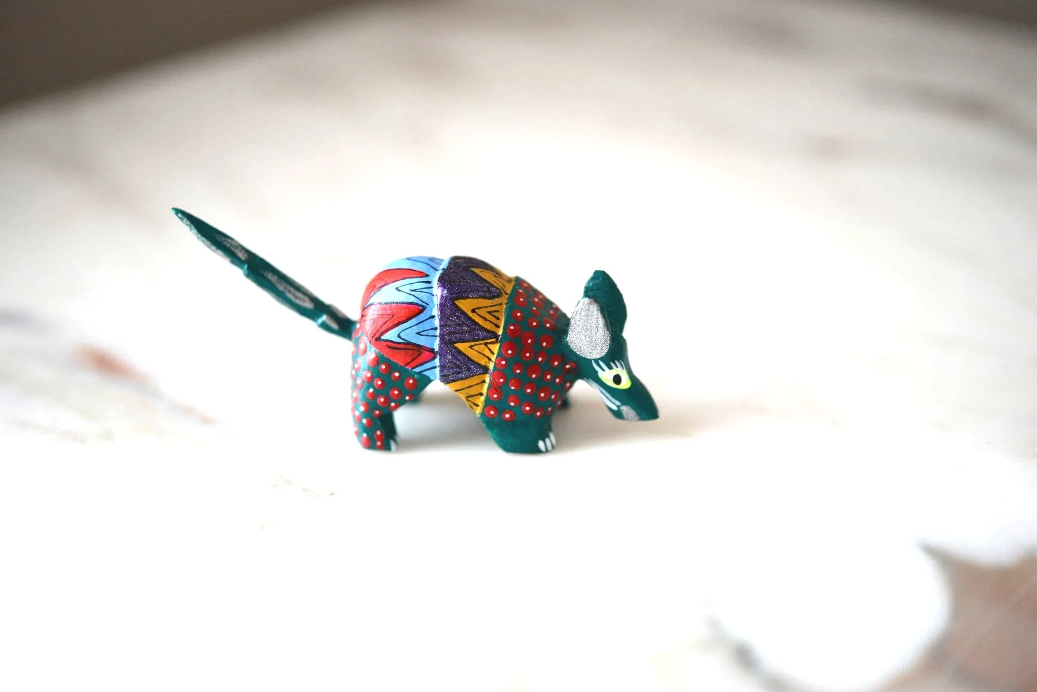 Mini Armadillo Alebrije from Oaxaca Mexico