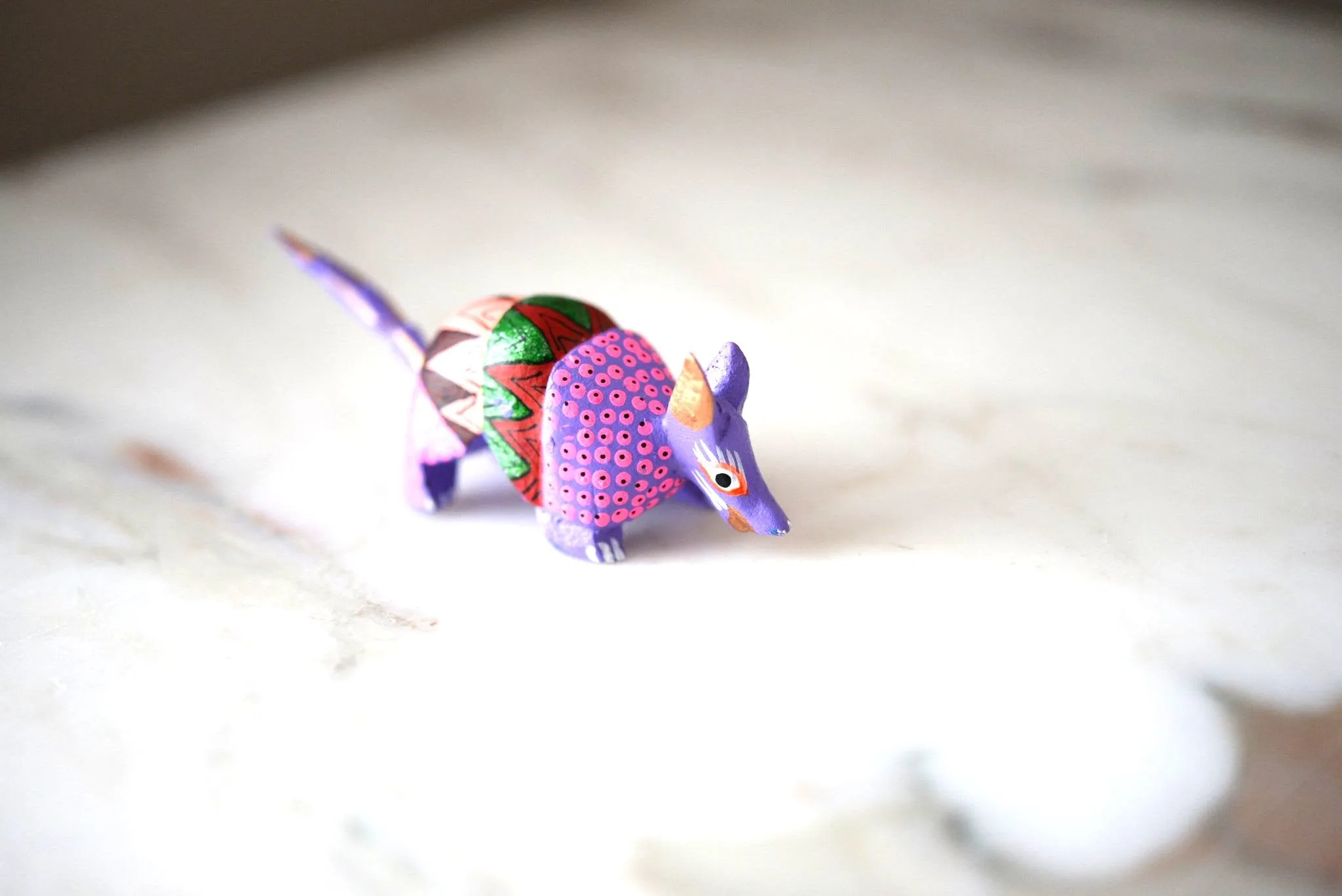 Mini Armadillo Alebrije from Oaxaca Mexico