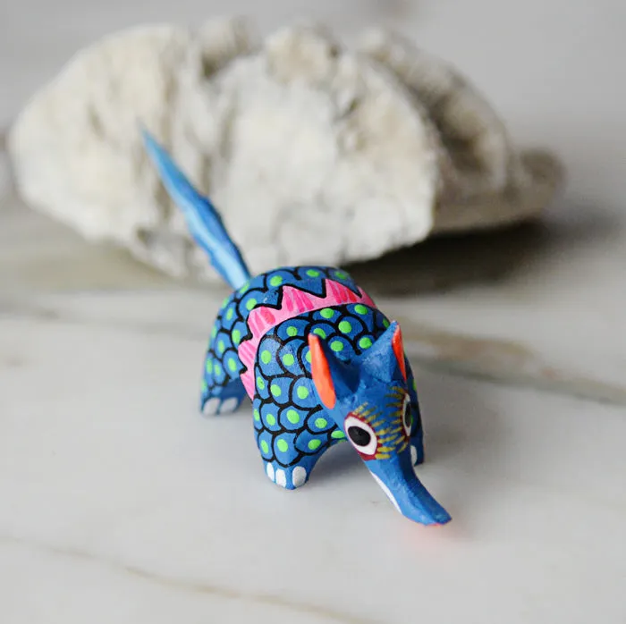 Mini Armadillo Alebrije from Oaxaca Mexico