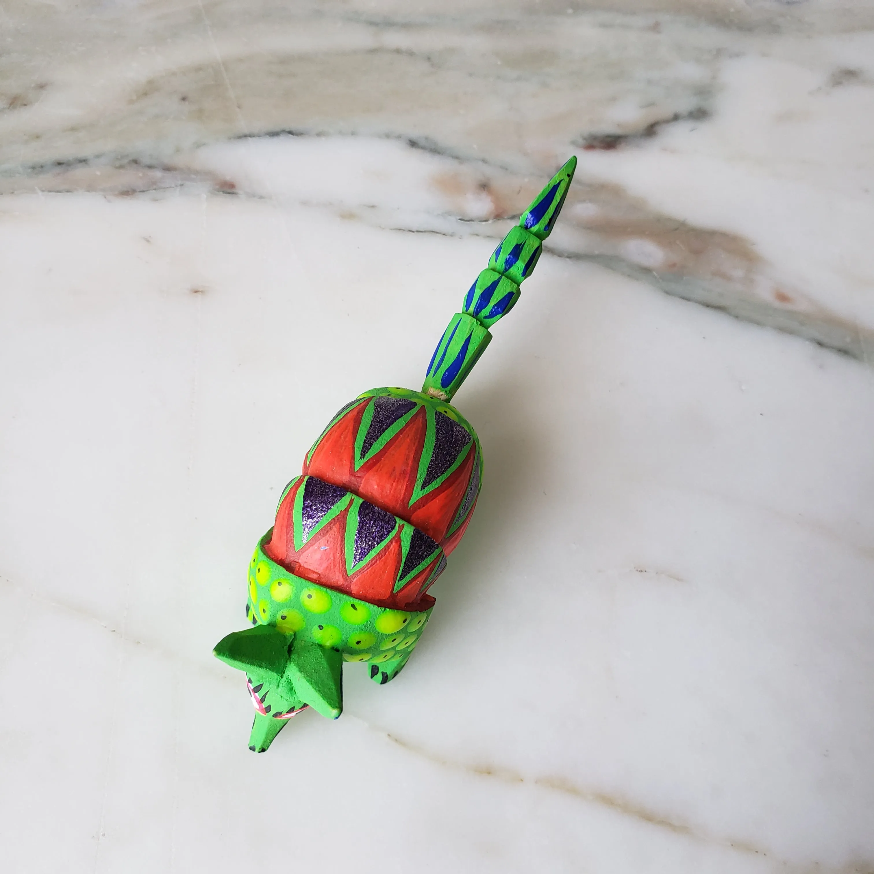 Mini Armadillo Alebrije from Oaxaca Mexico