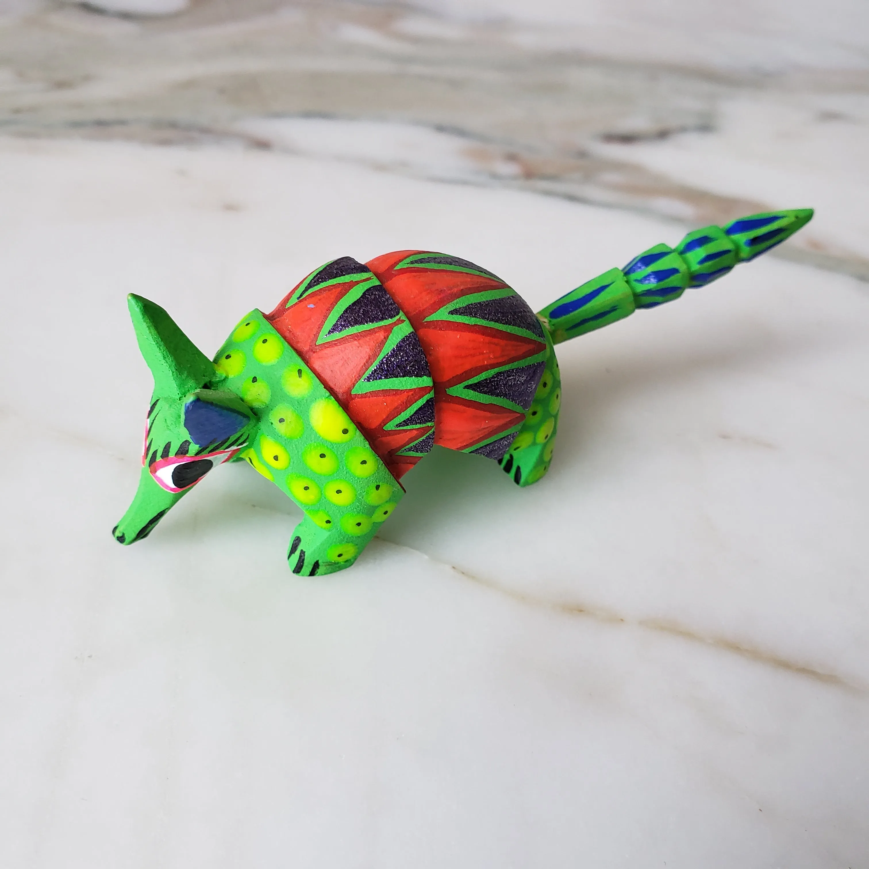 Mini Armadillo Alebrije from Oaxaca Mexico