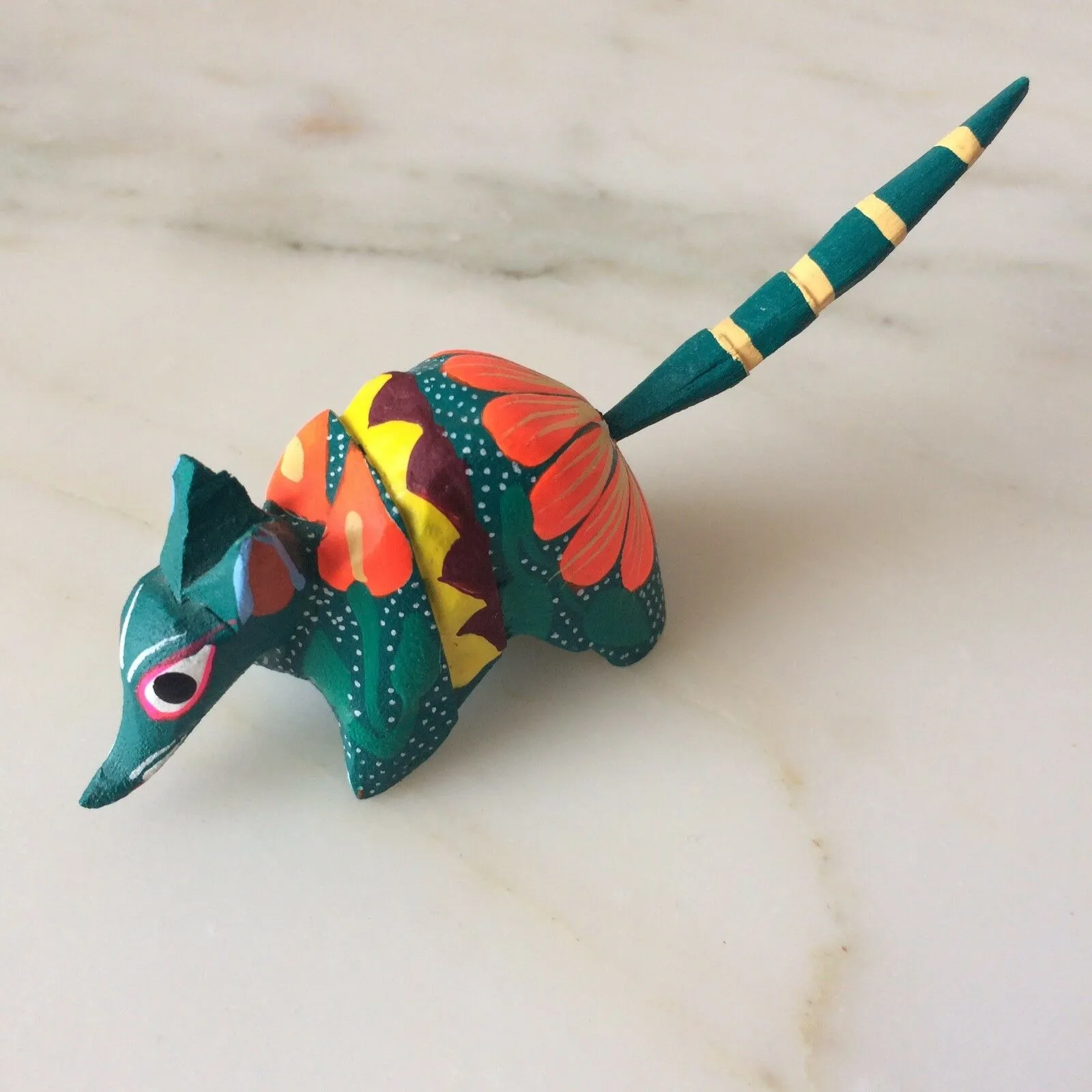 Mini Armadillo Alebrije from Oaxaca Mexico