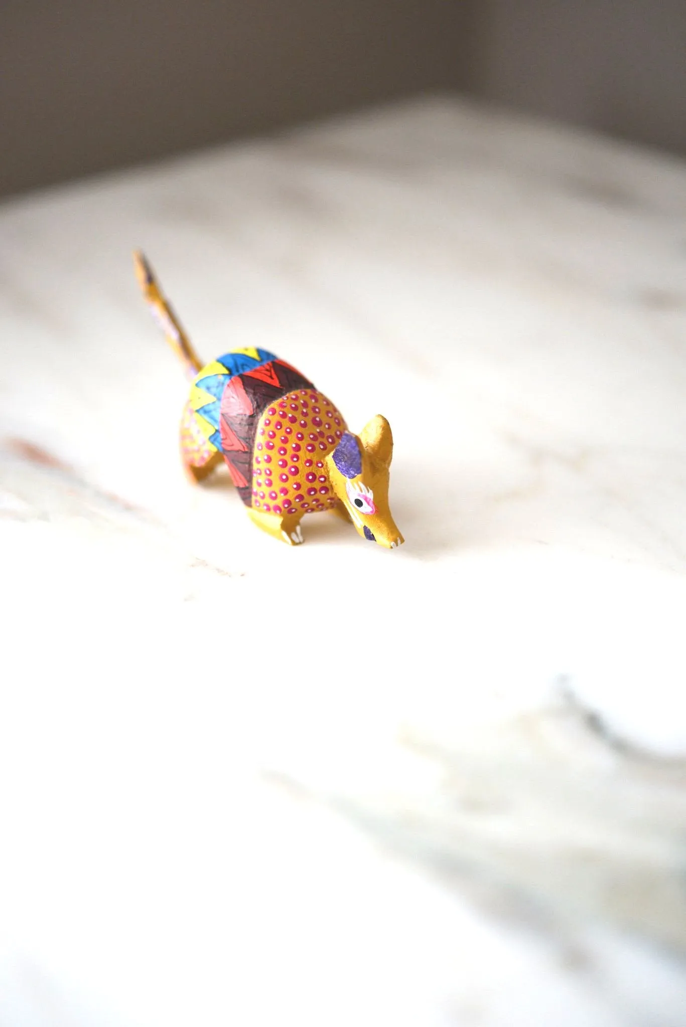 Mini Armadillo Alebrije from Oaxaca Mexico