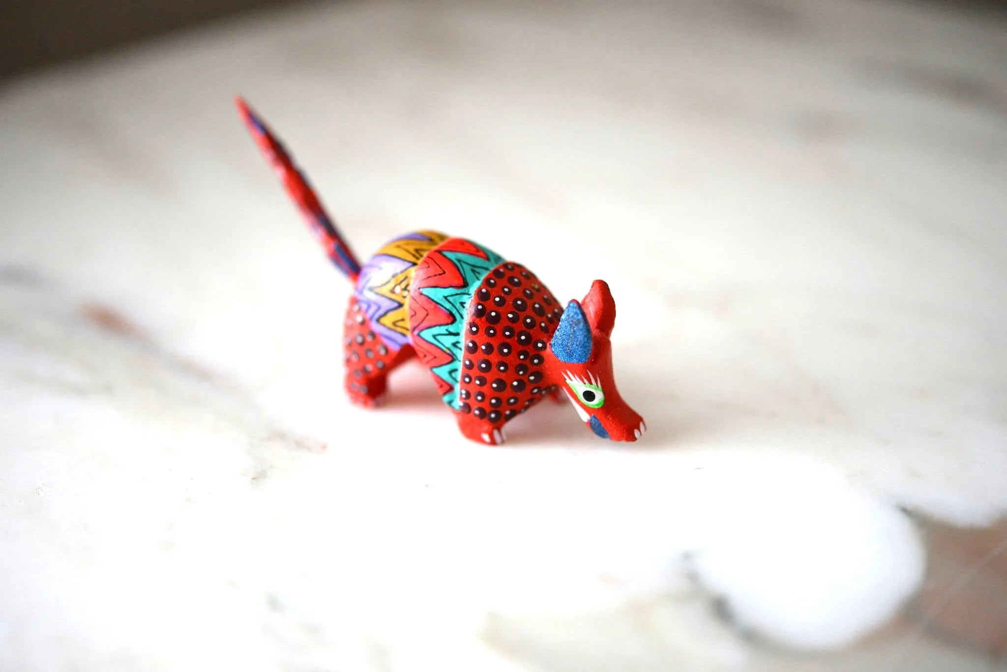 Mini Armadillo Alebrije from Oaxaca Mexico