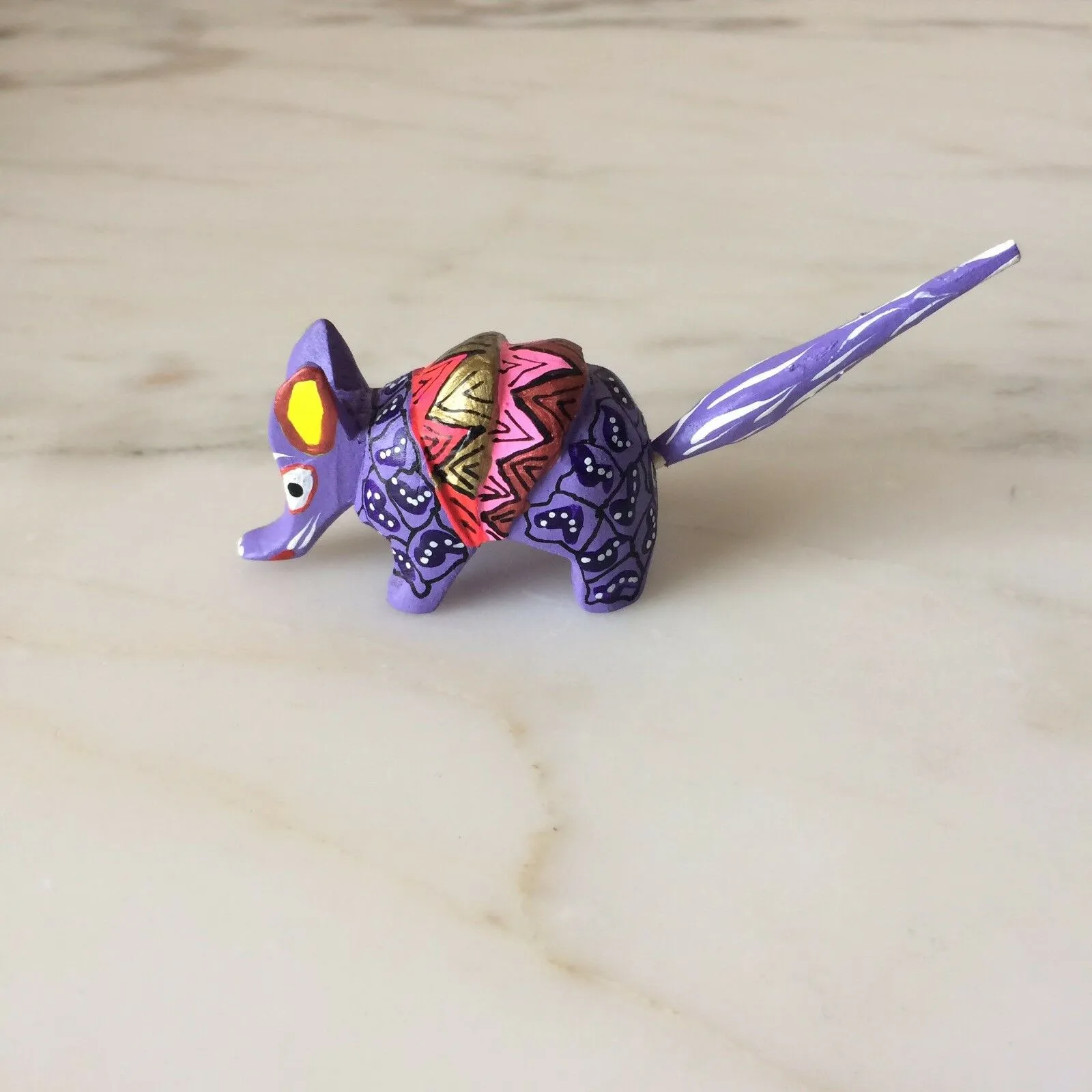 Mini Armadillo Alebrije from Oaxaca Mexico
