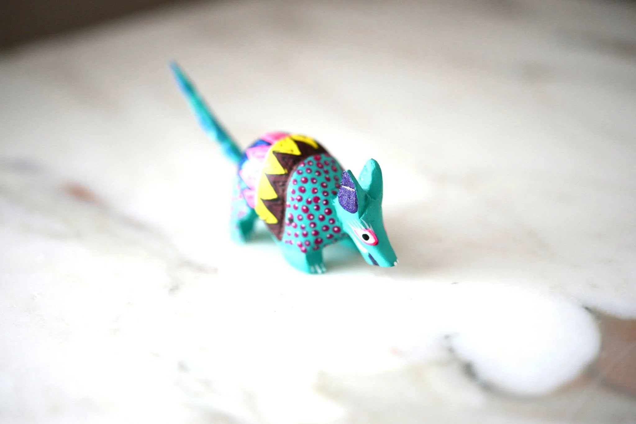 Mini Armadillo Alebrije from Oaxaca Mexico