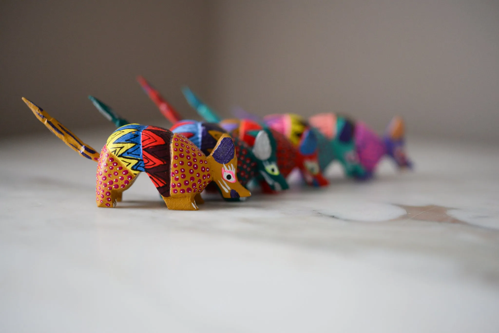 Mini Armadillo Alebrije from Oaxaca Mexico