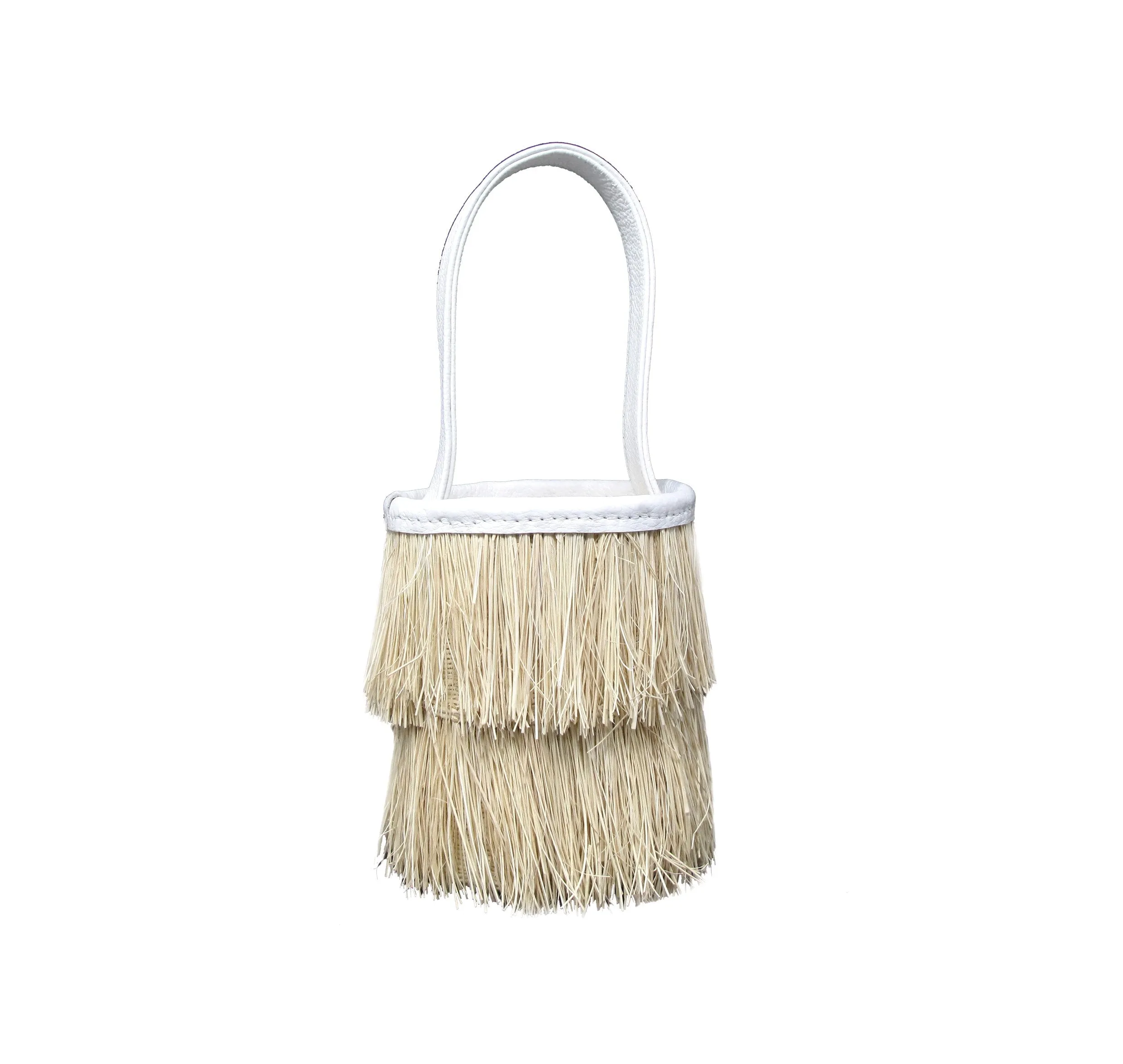 MINI FRAYED BUCKET BASKET