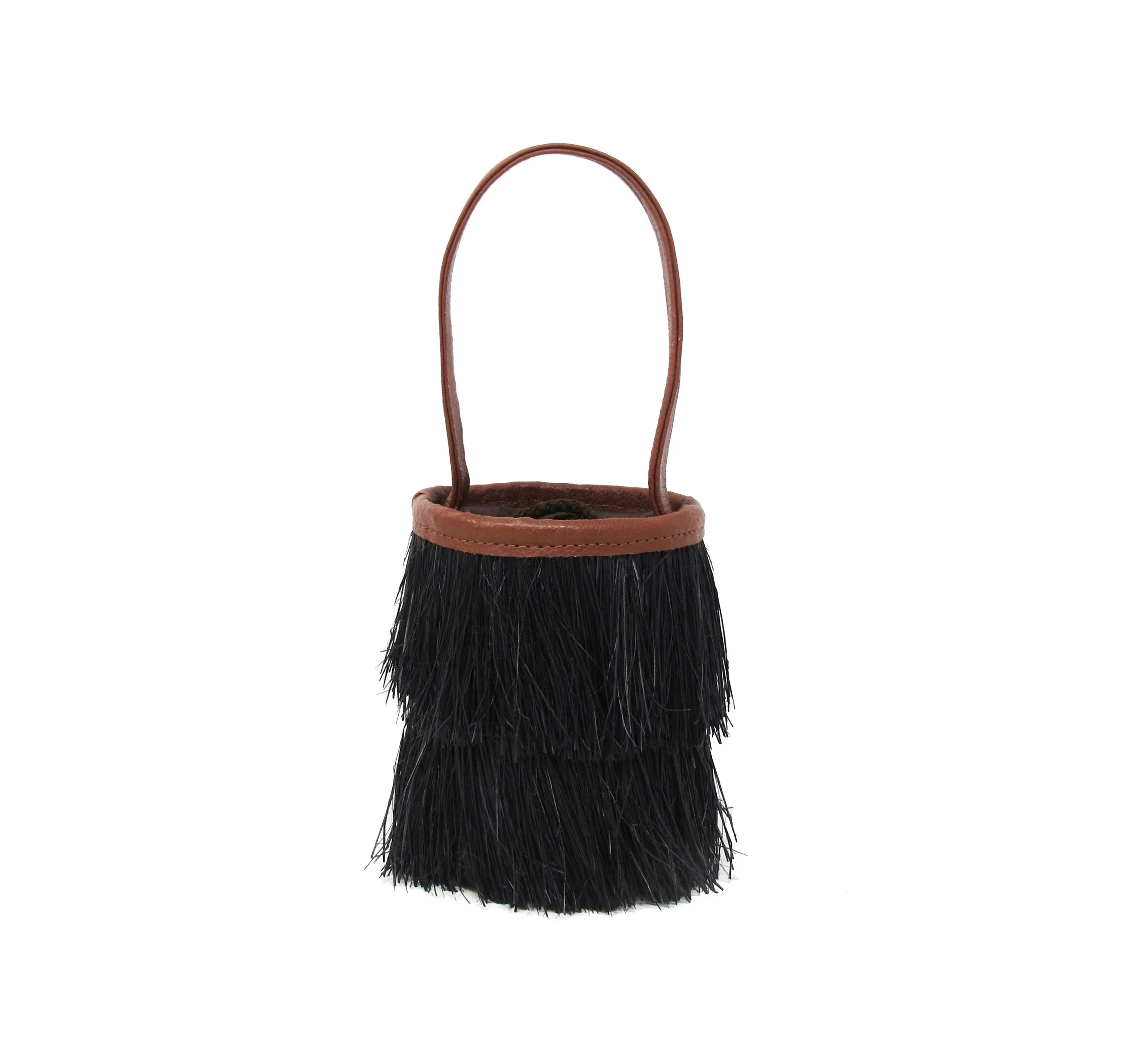 MINI FRAYED BUCKET BASKET