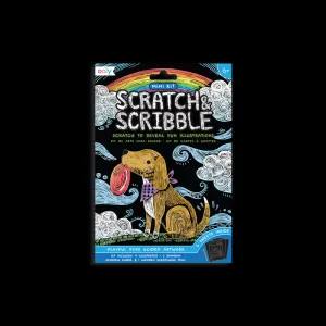 Mini Scratch & Scribble Art Kit - Playful Pups