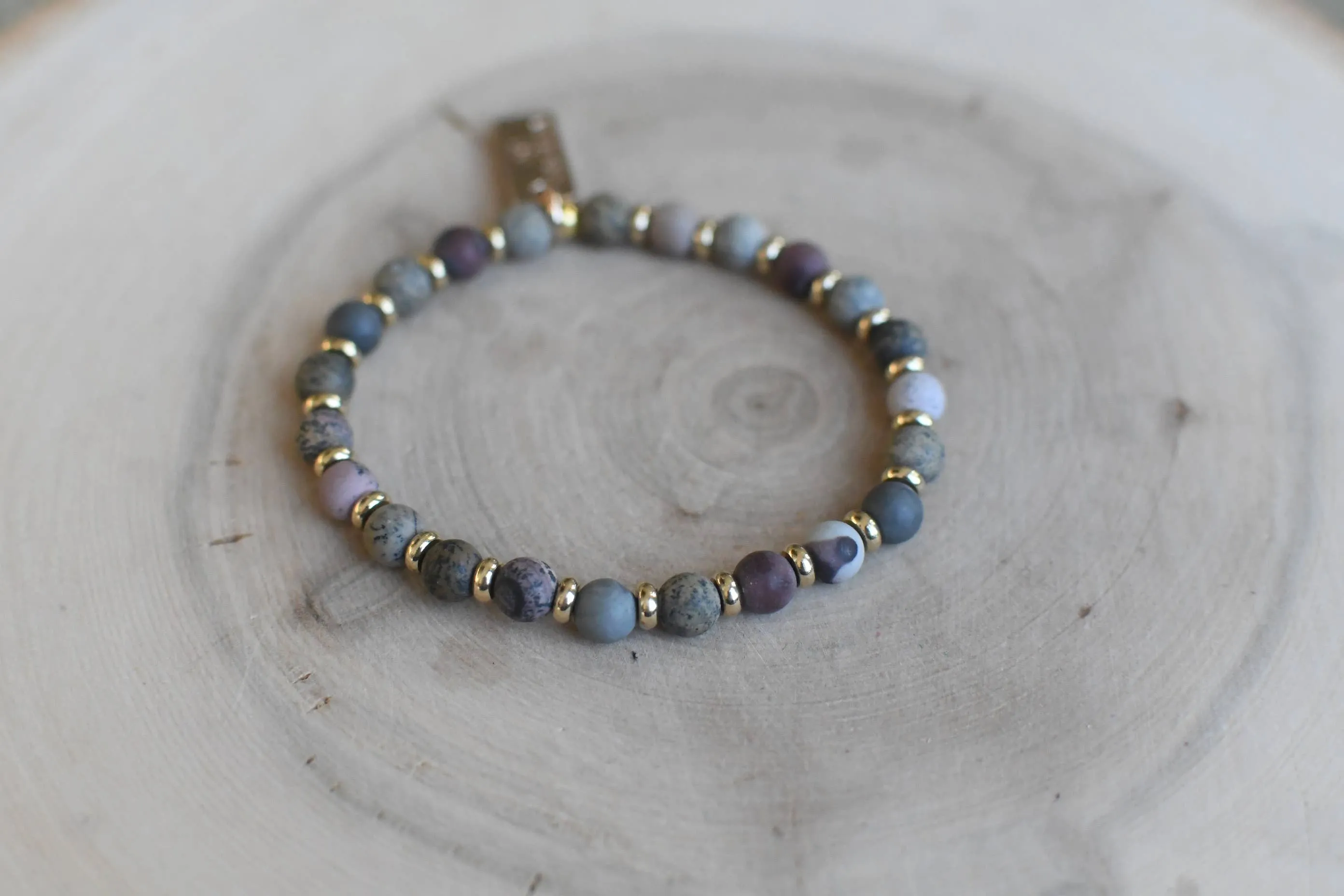 Missy Ann 6mm Gemstone Bracelets - Artistic Jasper