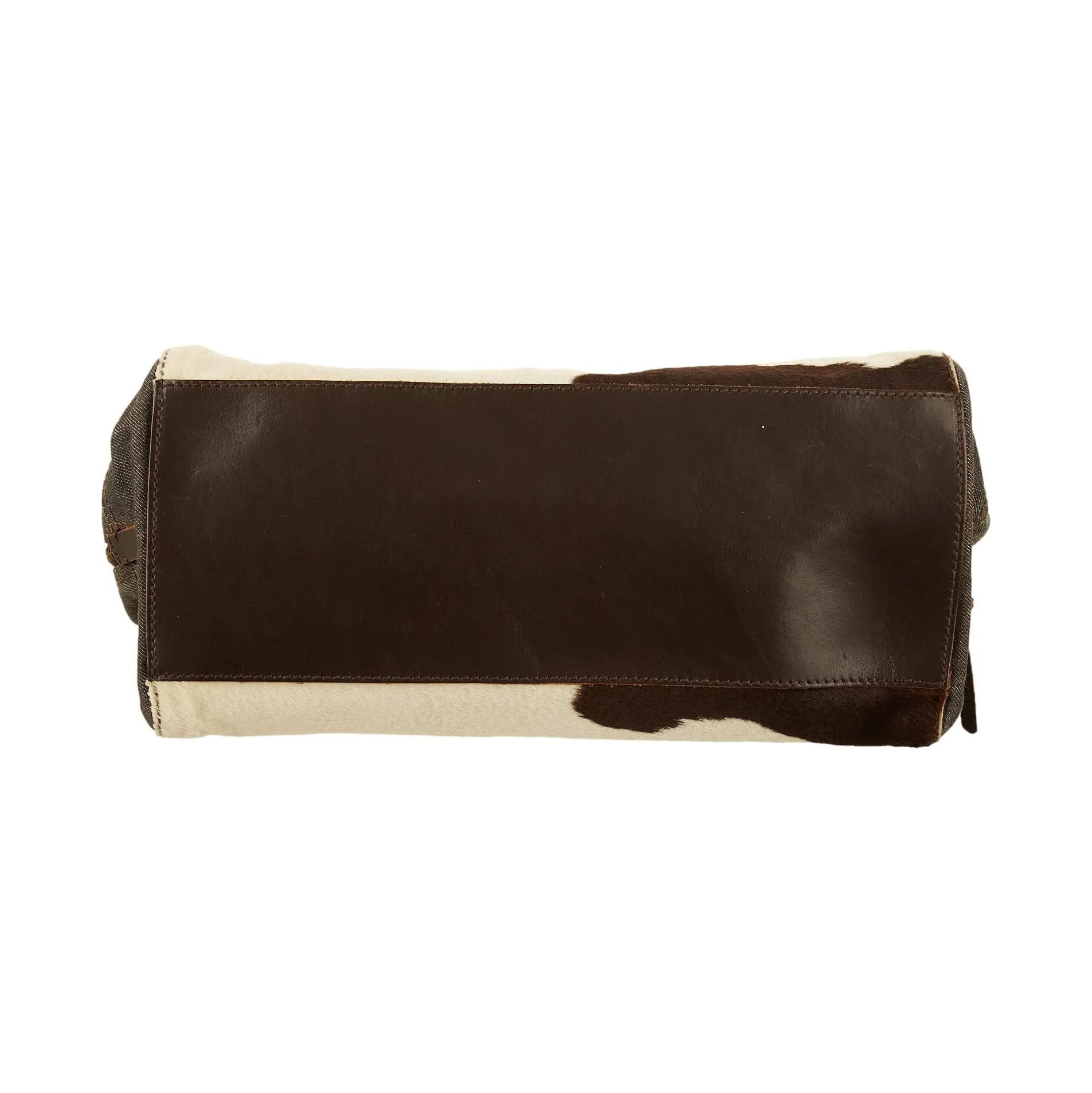 Miu Miu White Cow Print Shoulder Bag