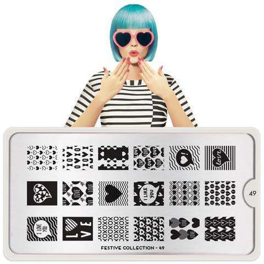 Moyou London Stamping Plate - Festive 49