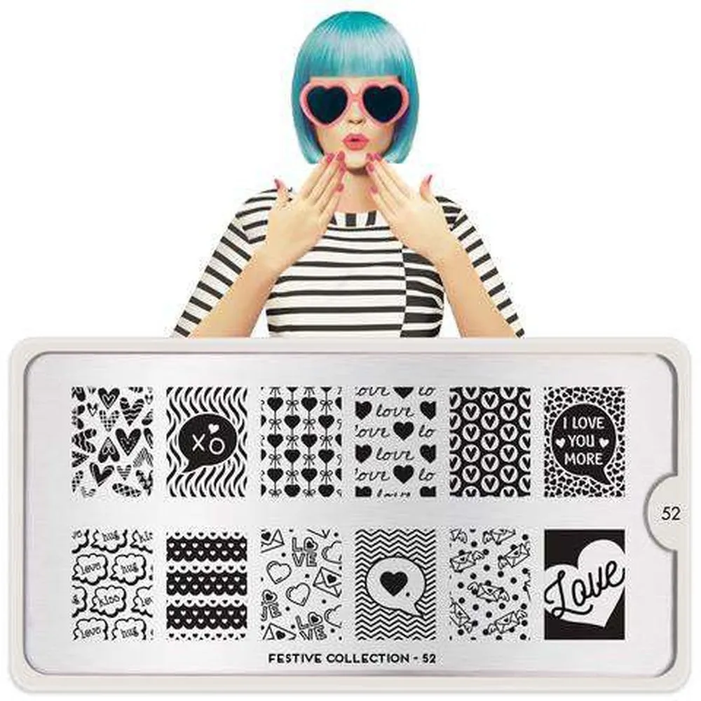 Moyou London Stamping Plate - Festive 52