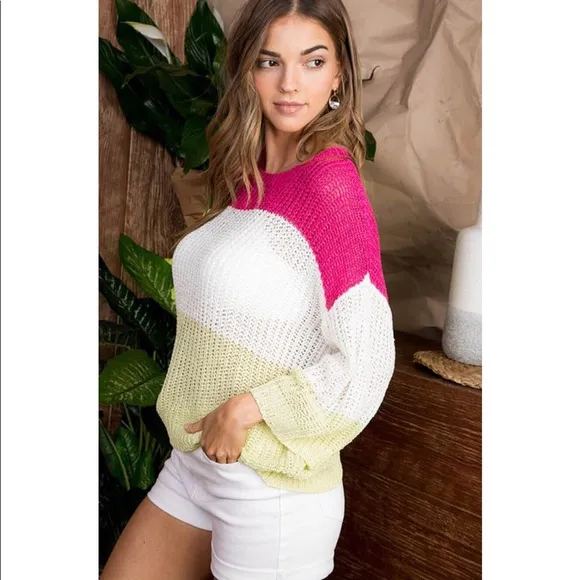 Multi Color Striped Sweater