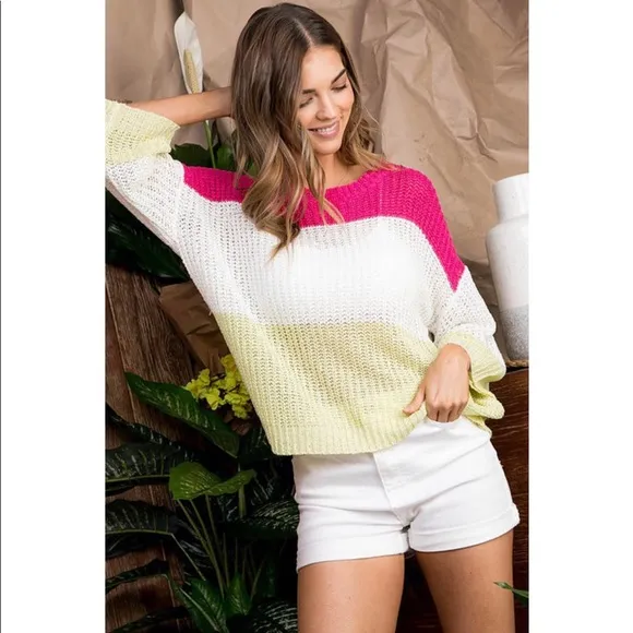 Multi Color Striped Sweater