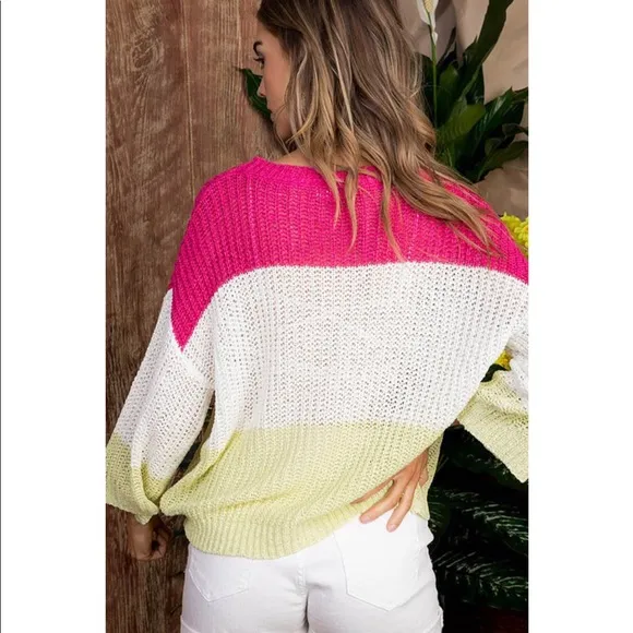 Multi Color Striped Sweater