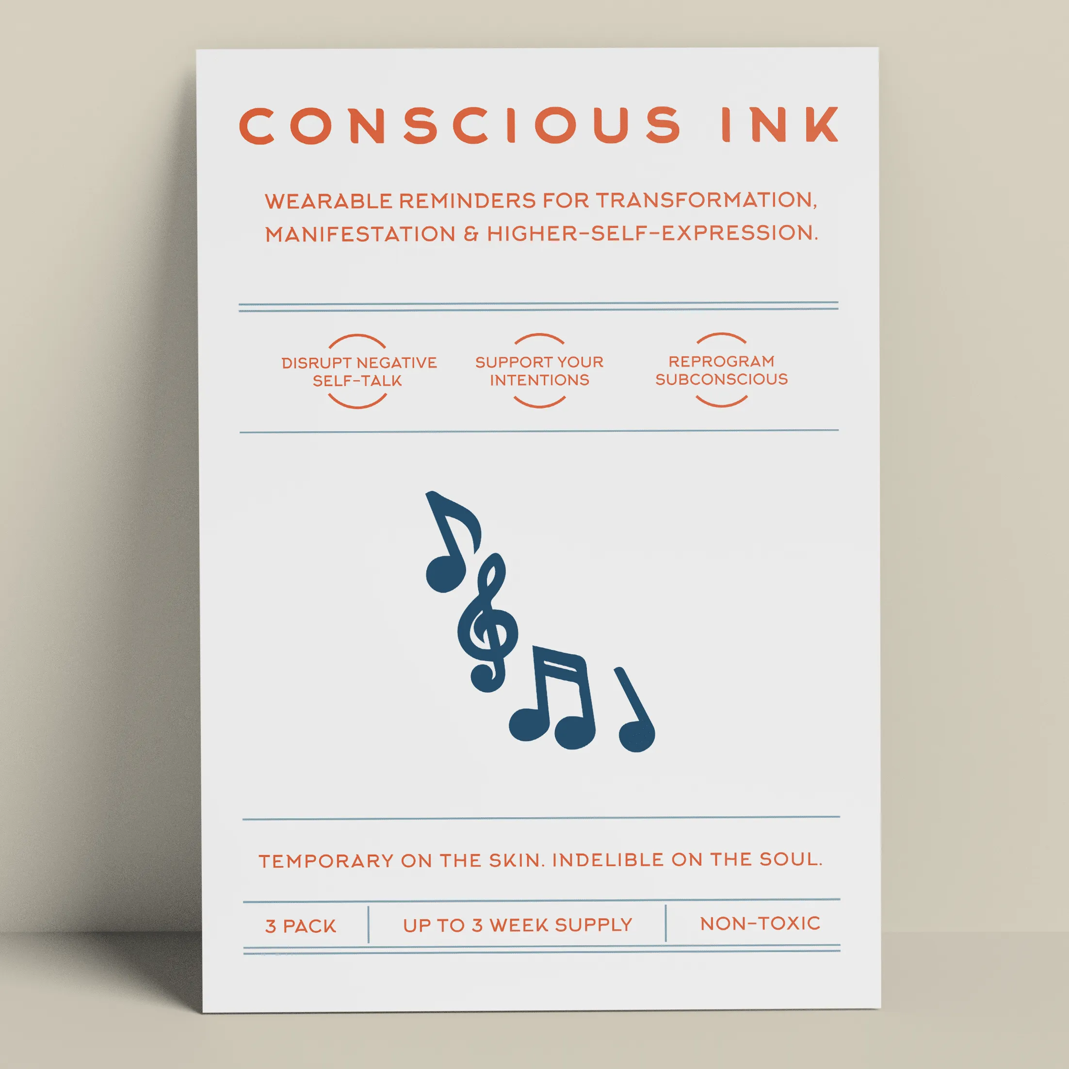 Musical Notes Manifestation Tattoo