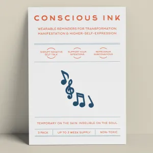 Musical Notes Manifestation Tattoo