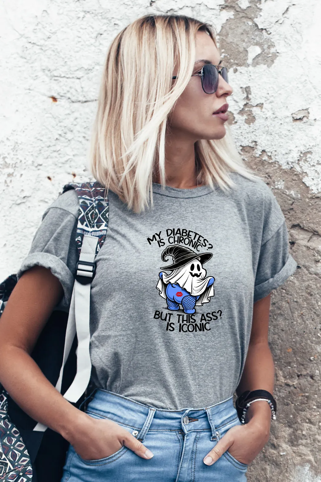 My Diabetes is Chronic, but this a** is iconic - Unisex T-Shirt