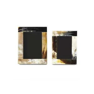 Natural Black Colorful Horn Frames