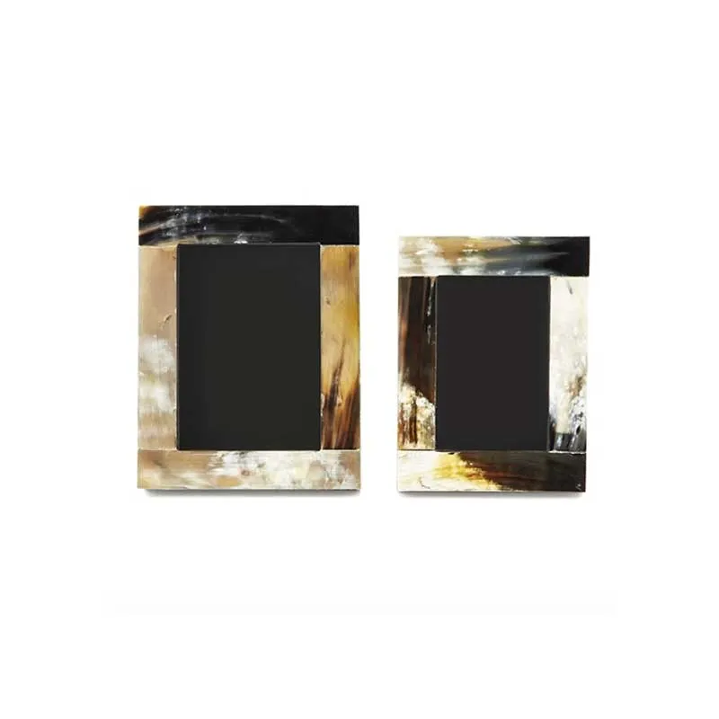Natural Black Colorful Horn Frames