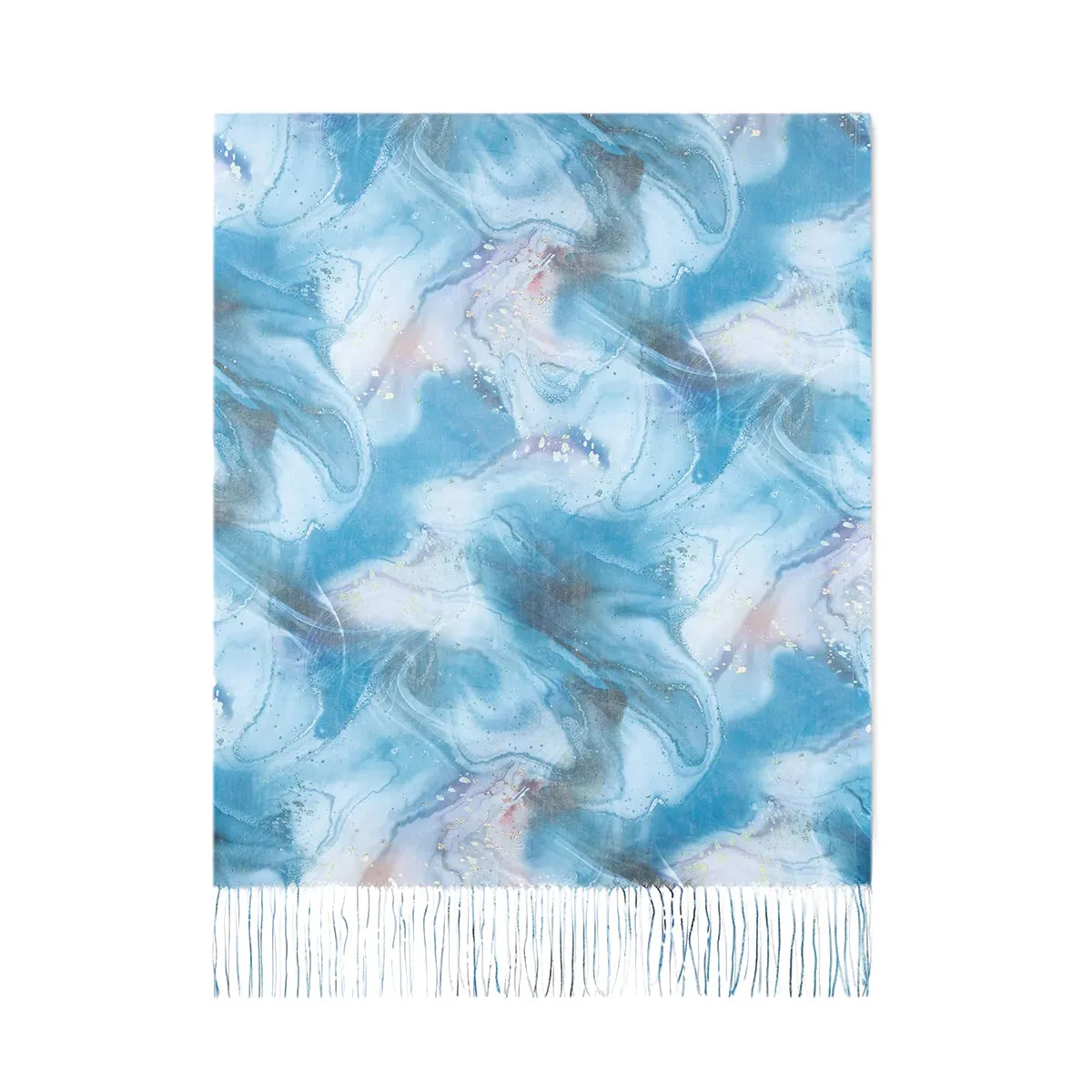 Natural Mineral Aqua Scarf