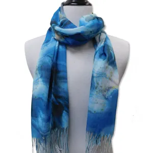 Natural Mineral Aqua Scarf