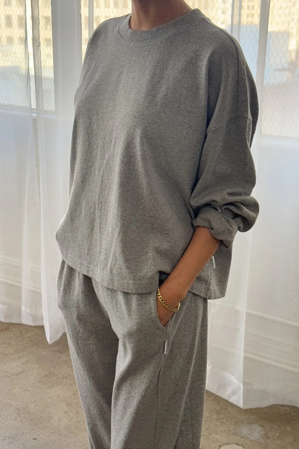 Naturalle Tee in Heather Grey | Le Bon Shoppe