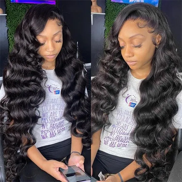 New Arrival Airy Loose Deep Wave Wig 13x4 Lace Front Pre Plucked With Baby Hair Glueless Wig