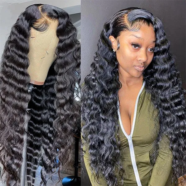 New Arrival Airy Loose Deep Wave Wig 13x4 Lace Front Pre Plucked With Baby Hair Glueless Wig