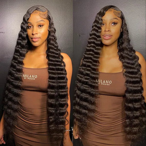 New Arrival Airy Loose Deep Wave Wig 13x4 Lace Front Pre Plucked With Baby Hair Glueless Wig