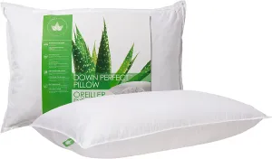 New Canadian Down & Feather Co. - Firm Support Down Perfect Pillow Queen Size - 255 TC Shell 100% Cotton - Filled in Canada Retails $75 
