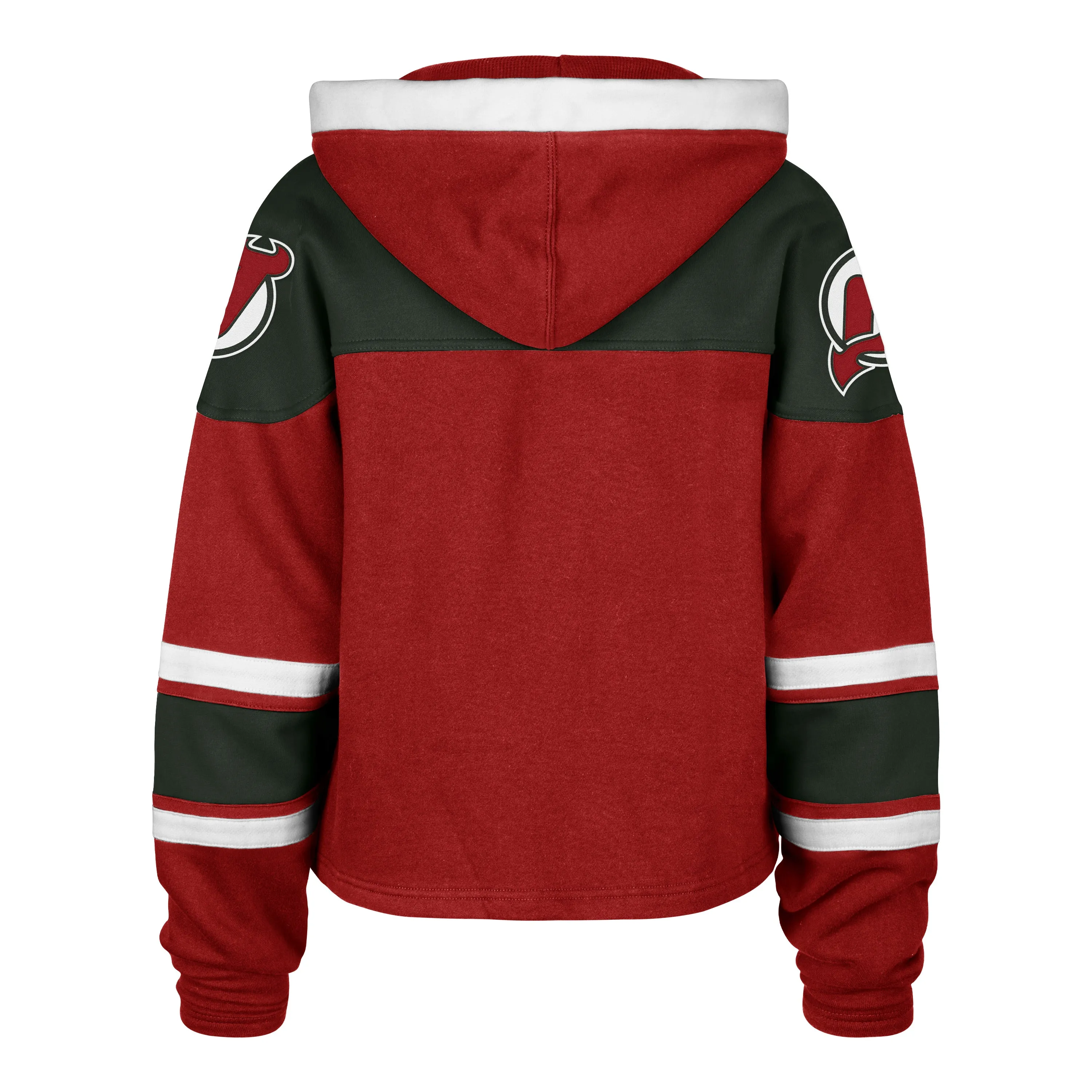 NEW JERSEY DEVILS VINTAGE CROPPED SUPERIOR '47 LACER HOOD WOMENS