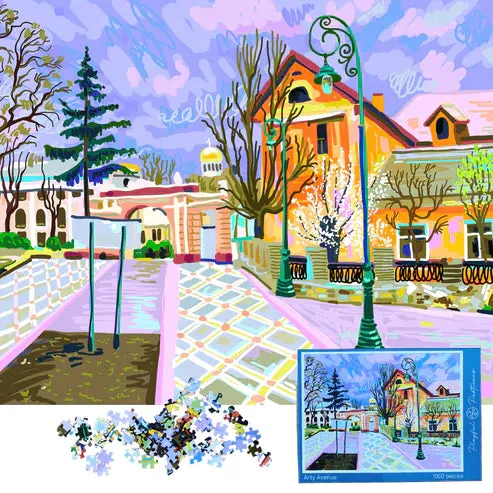 NEW PLAYFUL PAST TIMES ARTY AVENUE 1000-Piece Puzzle