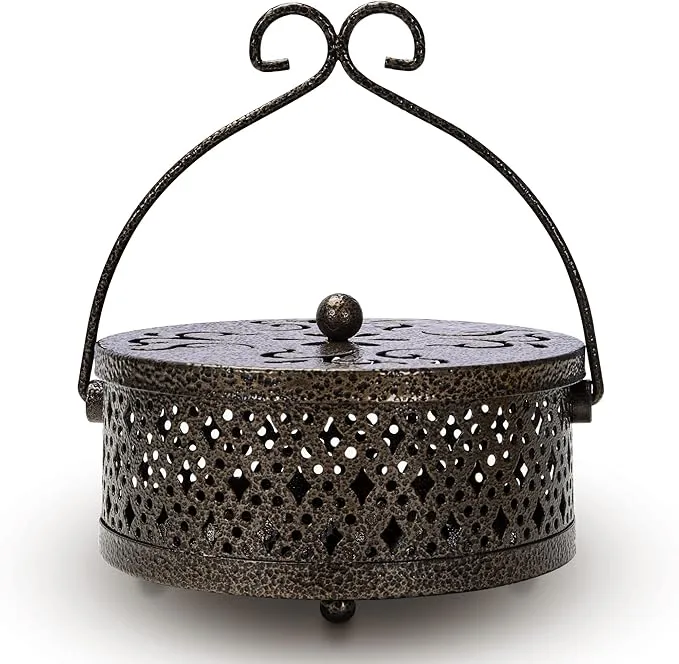 NEW Retails $60, Retro Portable Mosquito Coil Holder for Home and Camping (Bronze)