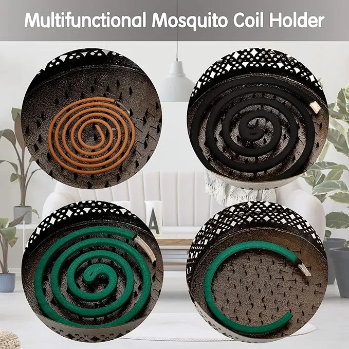 NEW Retails $60, Retro Portable Mosquito Coil Holder for Home and Camping (Bronze)
