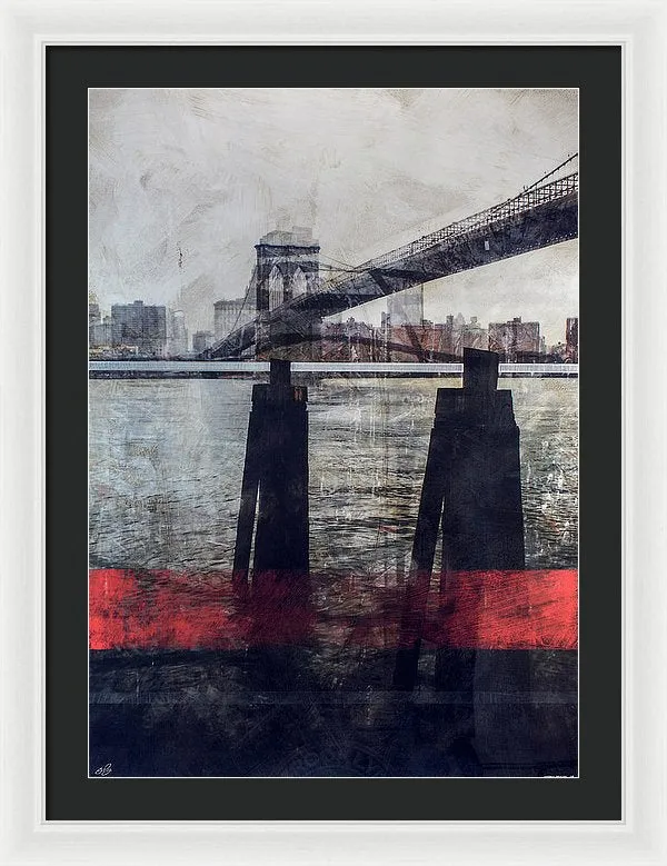 New York Pier - Framed Print