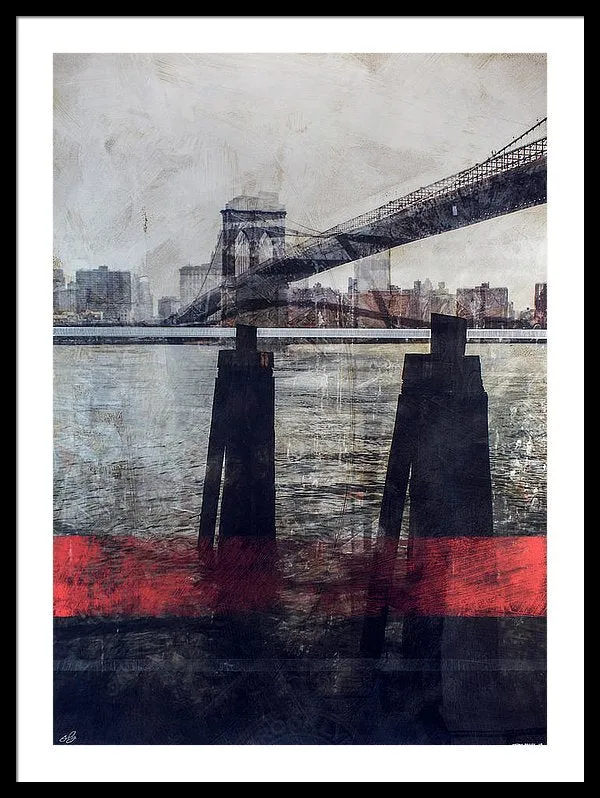 New York Pier - Framed Print
