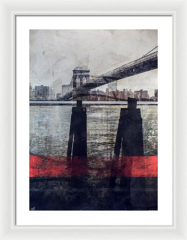New York Pier - Framed Print