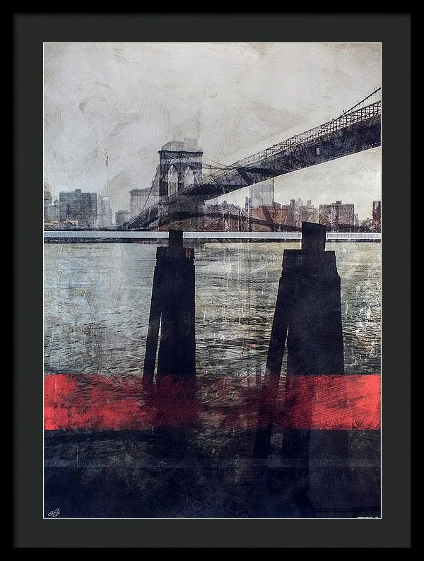 New York Pier - Framed Print